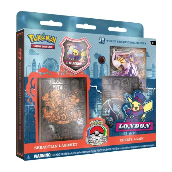 Product image of my official World Championships 2022 deck, sold by Pokémon as a collector's item.